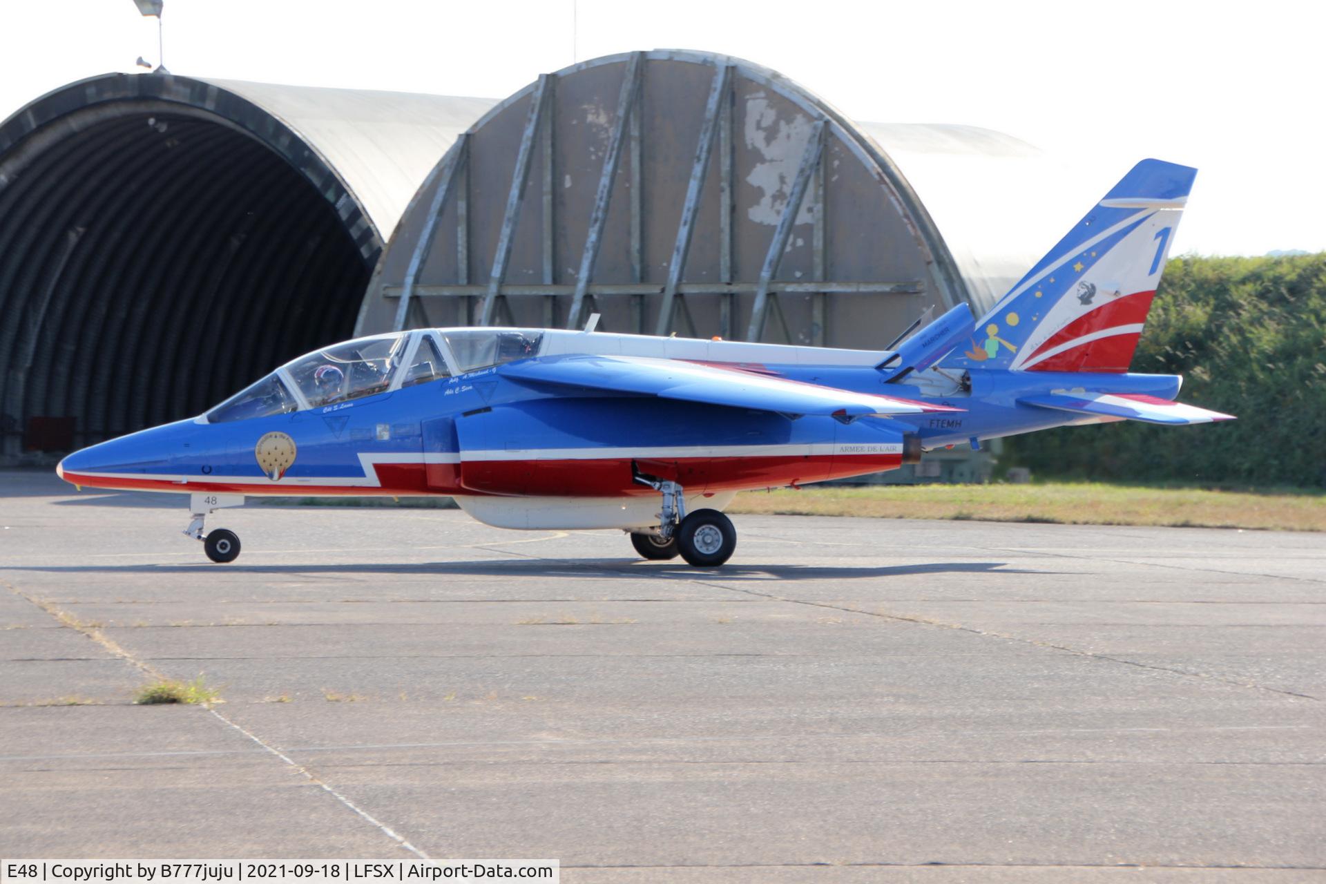 E48, Dassault-Dornier Alpha Jet E C/N E48, during Luxeuil Air Show 2021