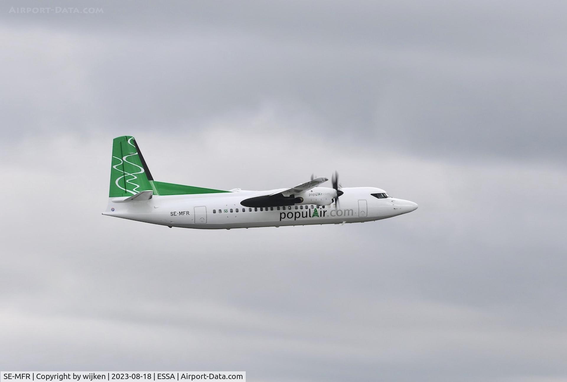 SE-MFR, 1992 Fokker 50 C/N 20264, RWY 19 L
