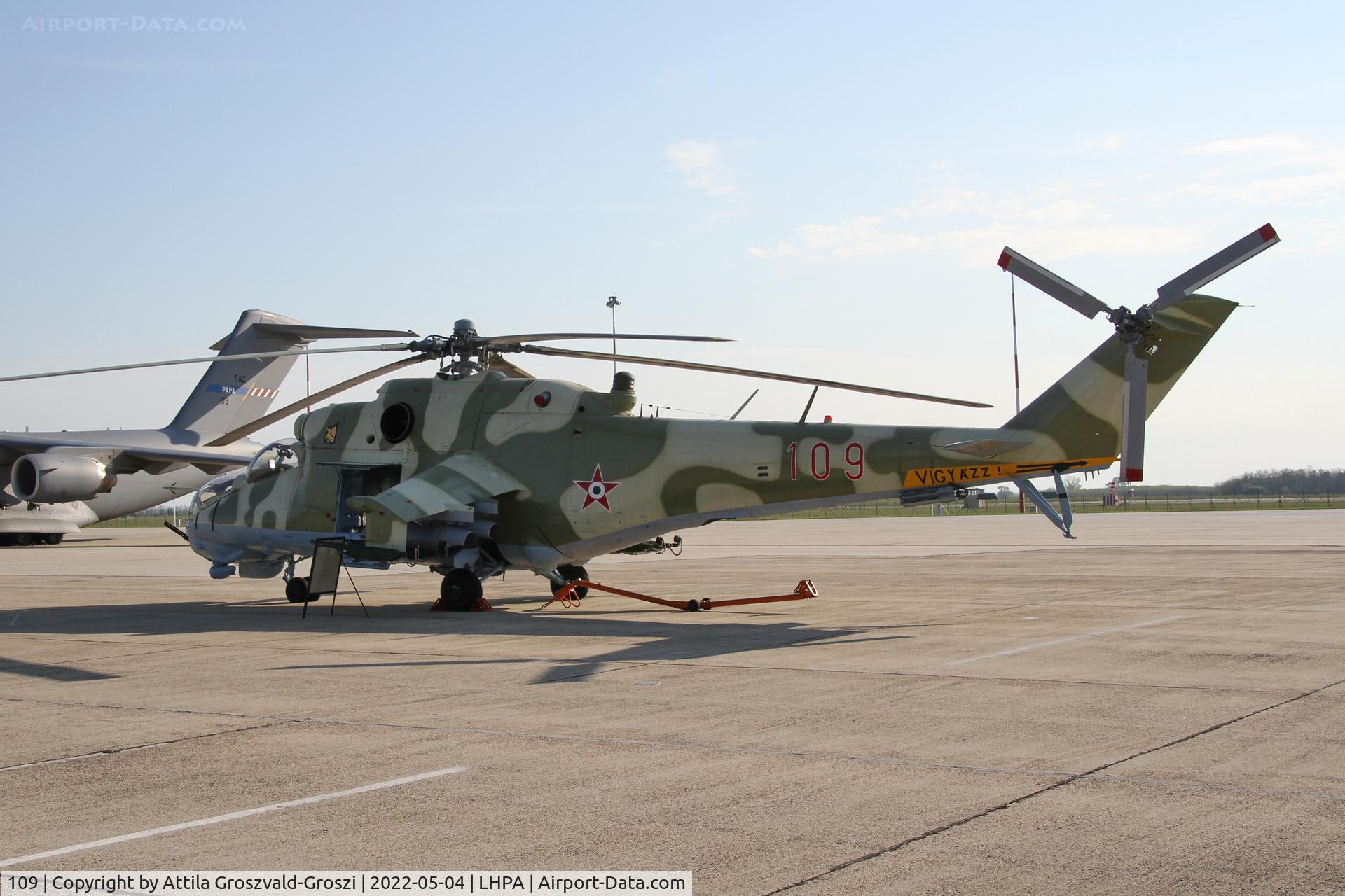 109, 1980 Mil Mi-24D Hind D C/N K20109, LHPA - Pápa Air Base, Pápa - Hungary