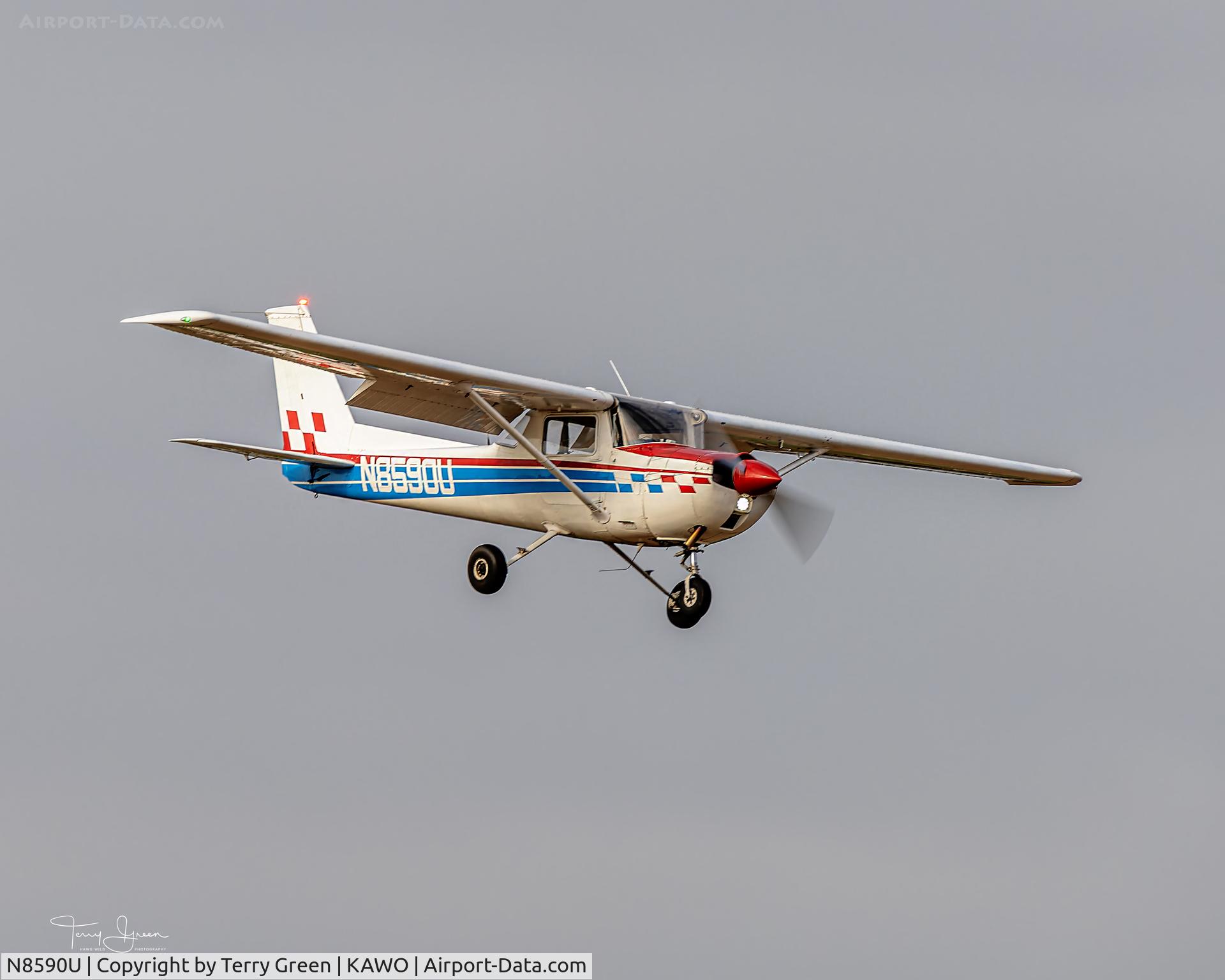 N8590U, 1976 Cessna 150M C/N 15077955, KAWO