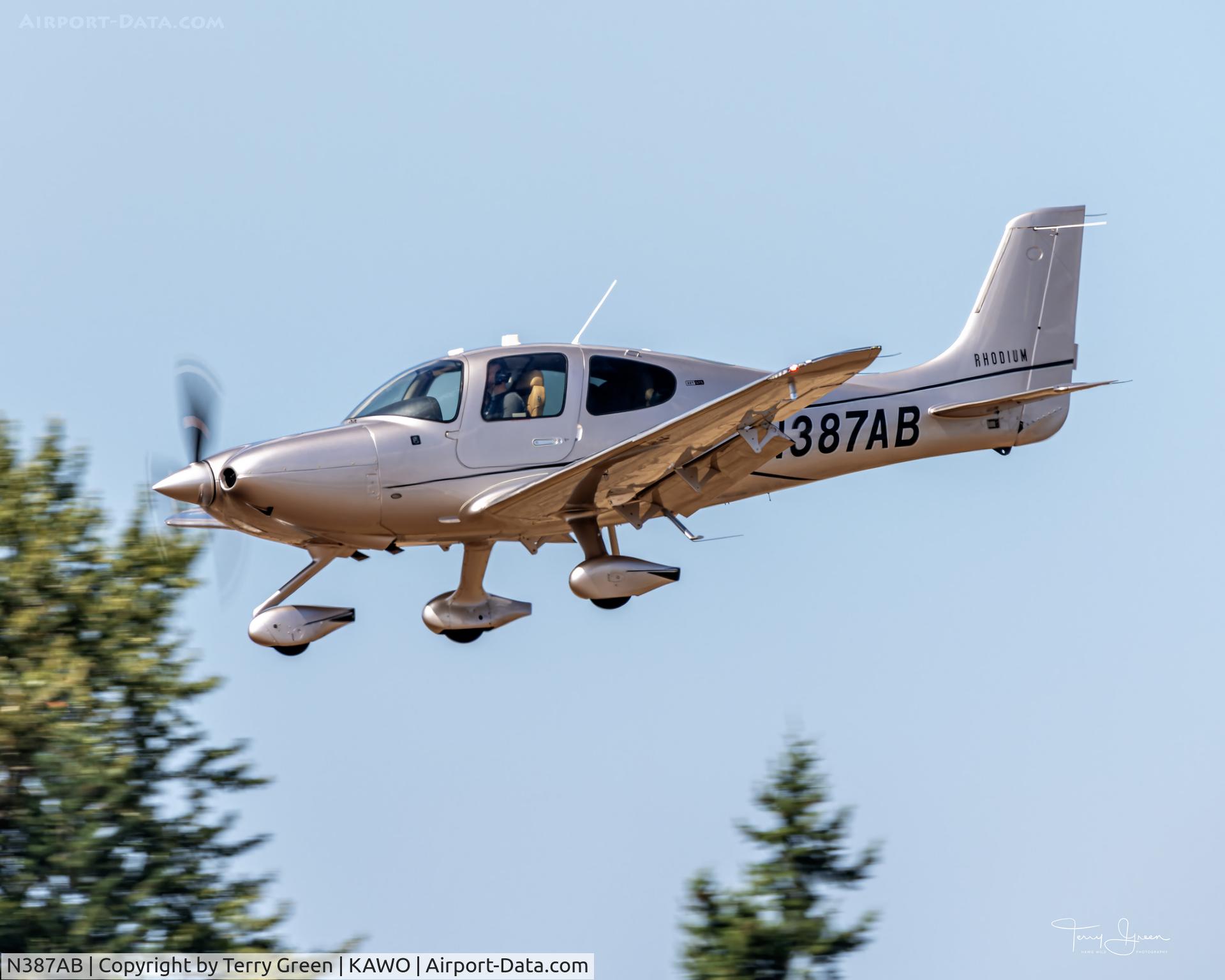 N387AB, 2021 Cirrus SR22T C/N 2416, KAWO