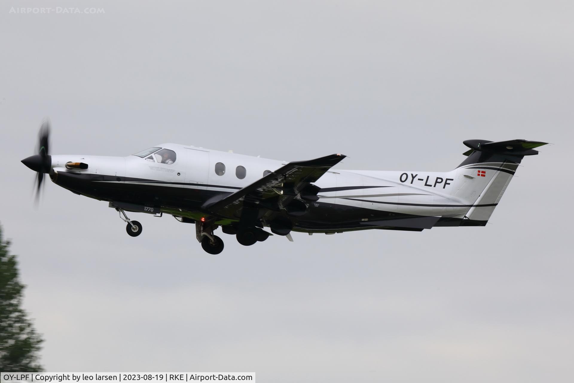 OY-LPF, 2018 Pilatus PC-12/47E C/N 1770, Roskilde 19.8.2023