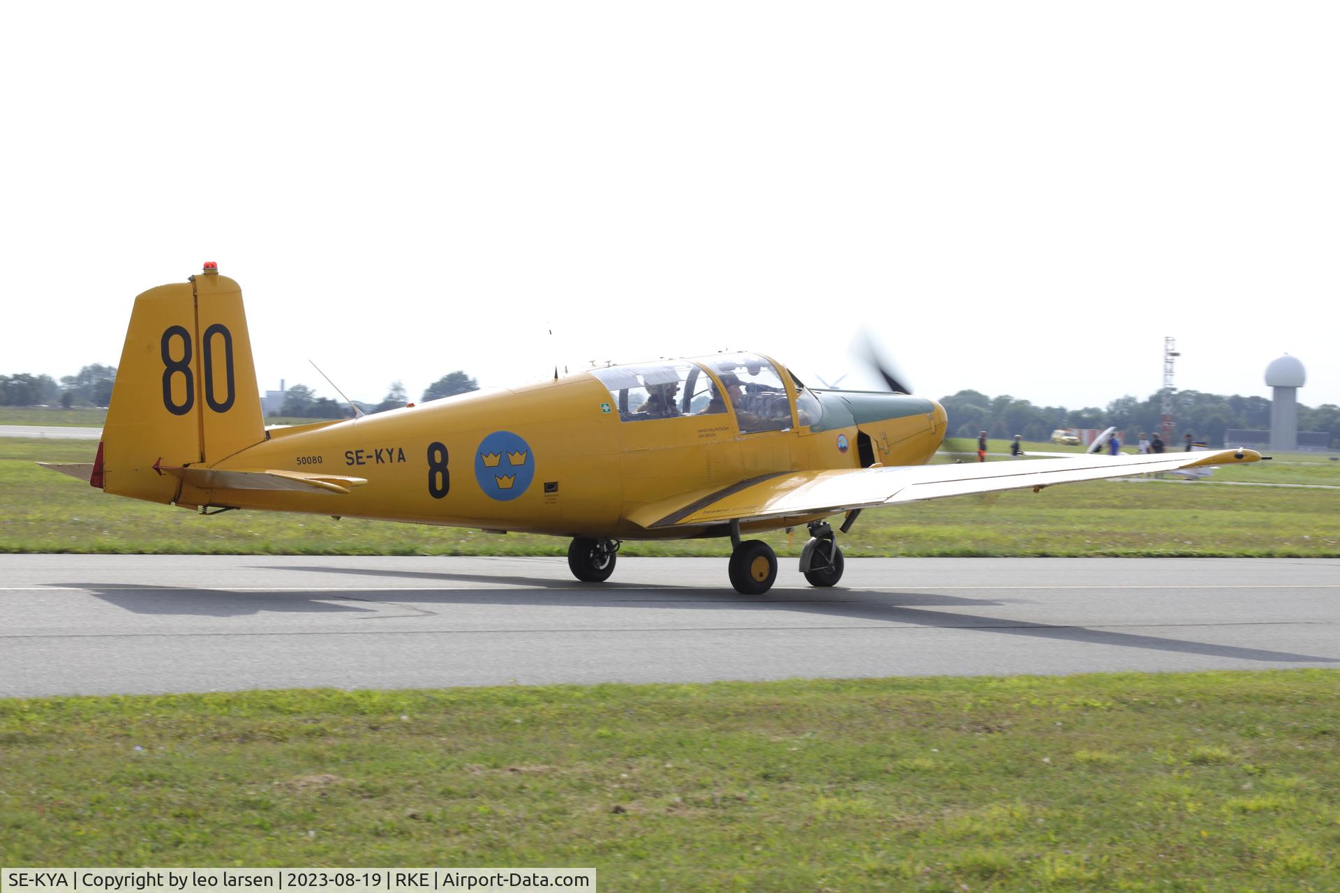 SE-KYA, 1960 Saab Sk.50C Safir C/N 91-395, Roskilde Air Show 19.8.2023