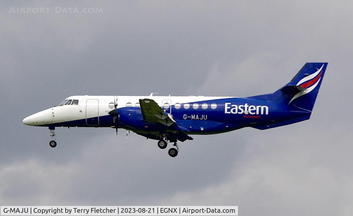 G-MAJU, 1995 British Aerospace Jetstream 41 C/N 41071, At East Midlands Airport