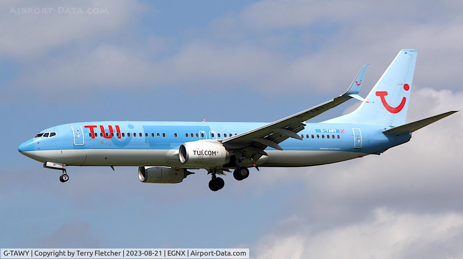 G-TAWY, Boeing 737-8K5 C/N 37246, At East Midlands Airport