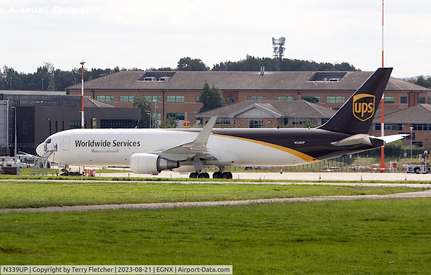 N339UP, 2010 Boeing 767-34A(ER)/F C/N 37859, At East Midlands Airport