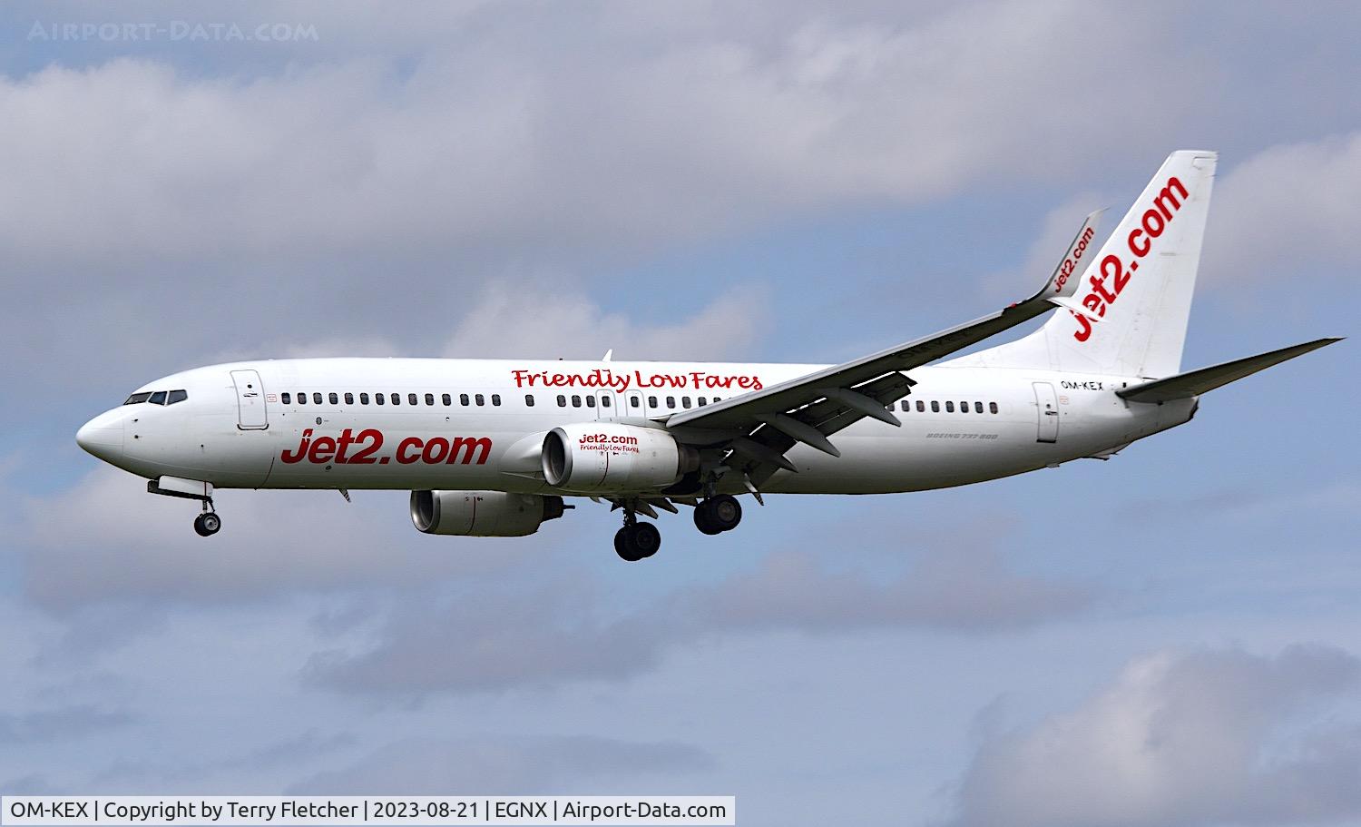 OM-KEX, 2004 Boeing 737-8BK C/N 33018, At East Midlands Airport