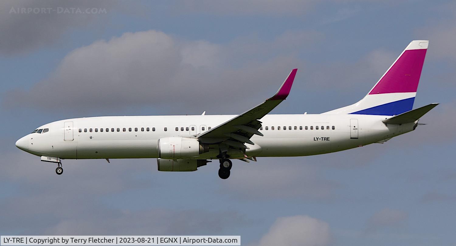 LY-TRE, 2004 Boeing 737-8FE C/N 34013, At East Midlands Airport