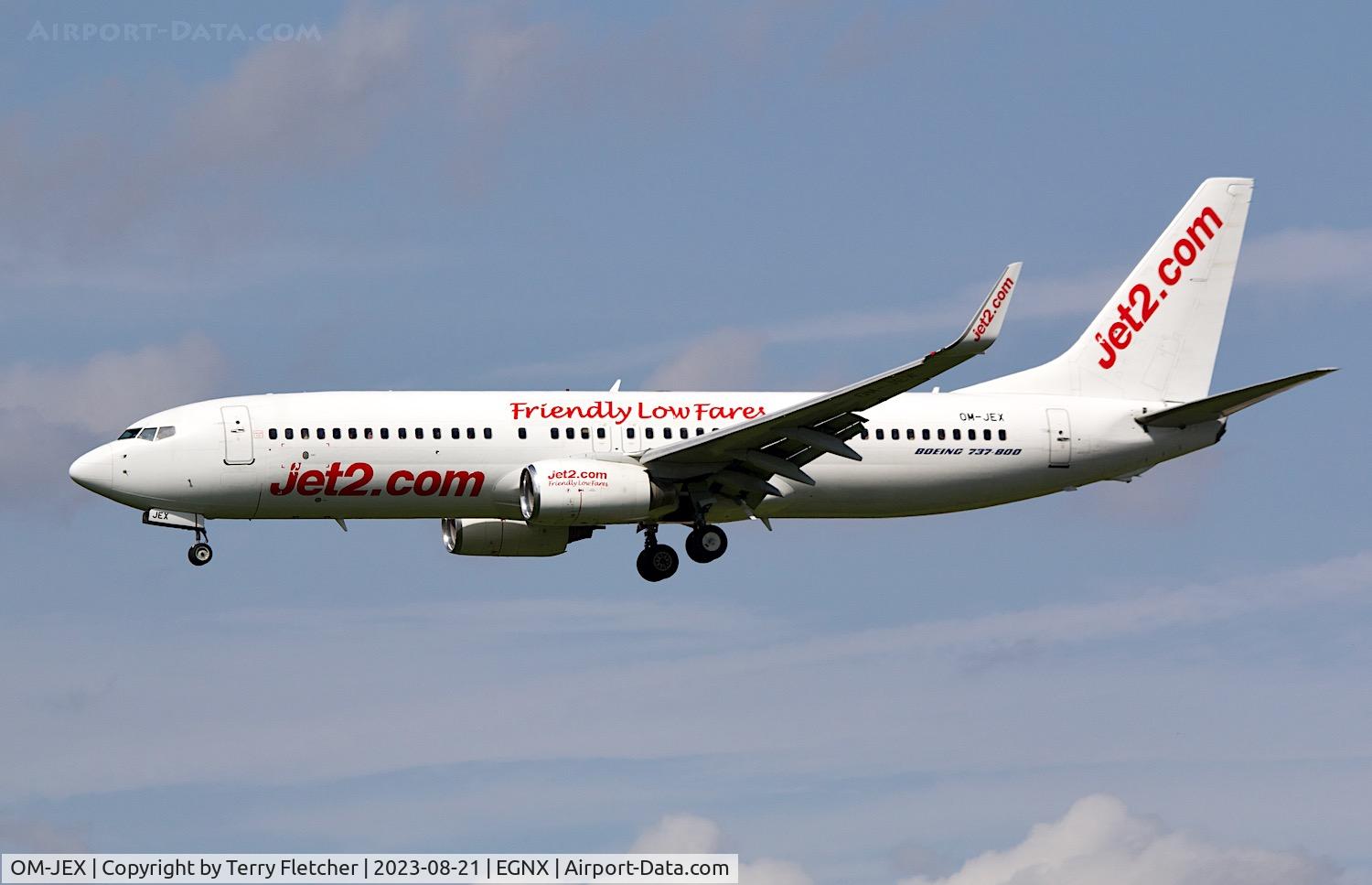 OM-JEX, 2001 Boeing 737-8AS C/N 29932, At East Midlands Airport