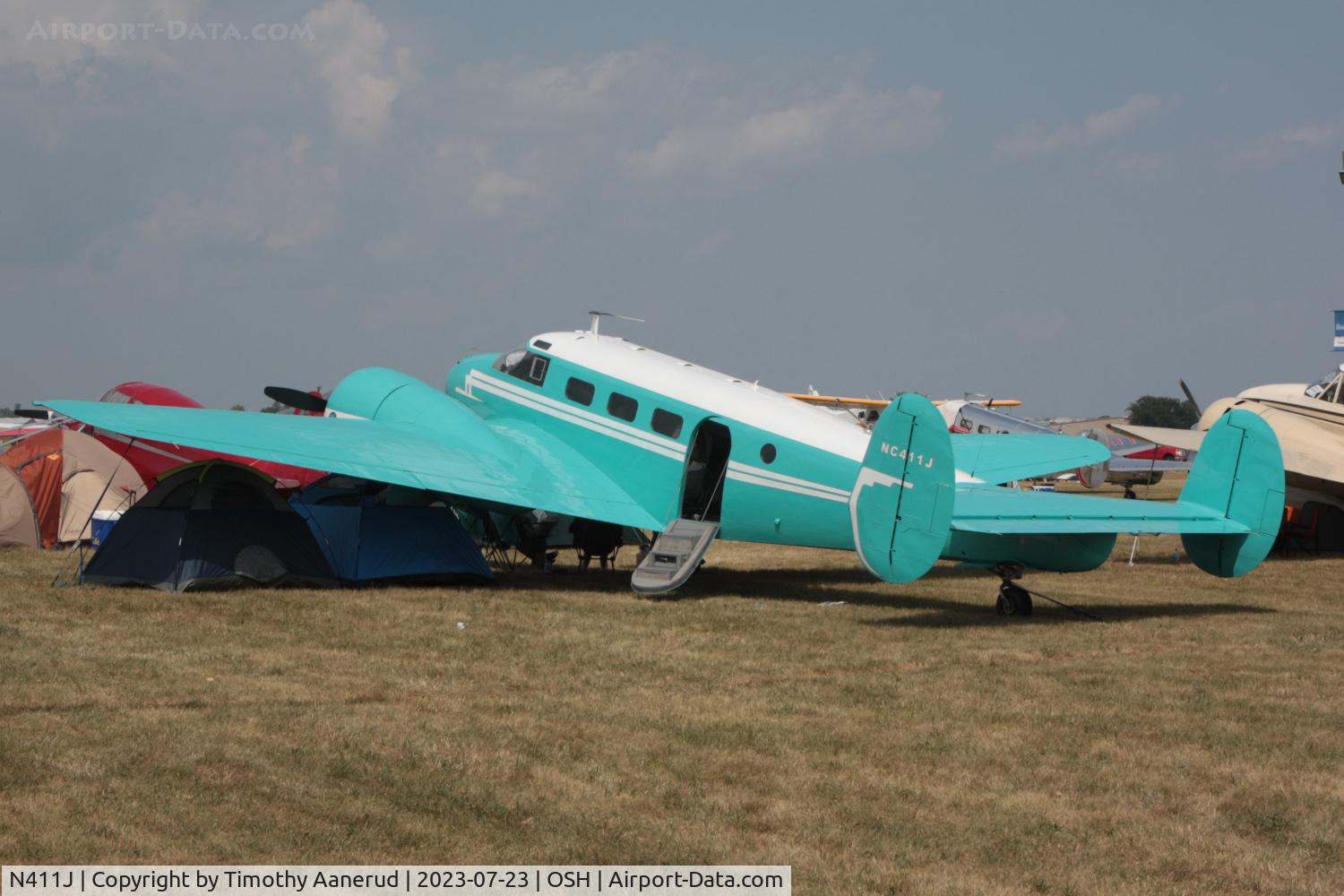 N411J, 1953 Beech D18S C/N A-967, 1953 Beech D18S, c/n: A-967, AirVenture 2023