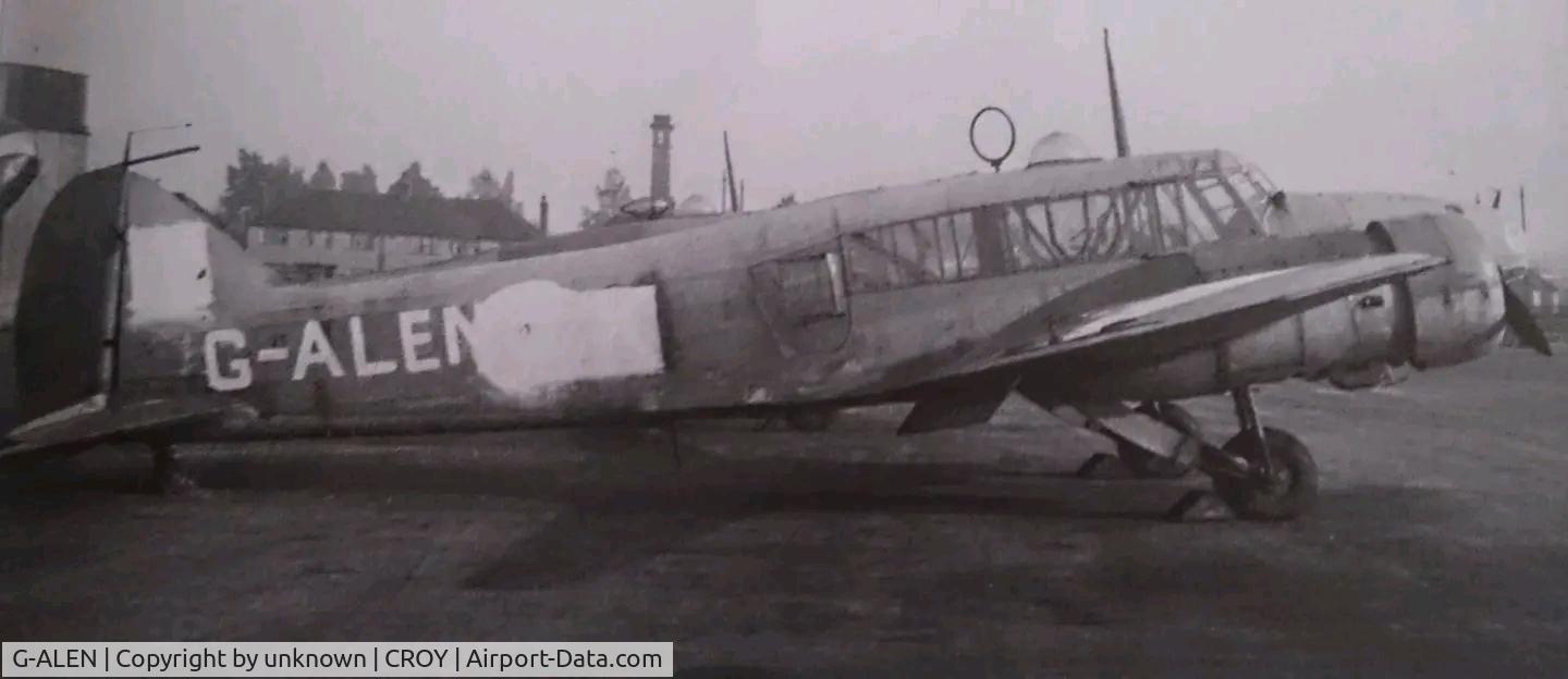G-ALEN, Avro 652A ANSON 1 C/N EG435, Seen at Croydon airport post war with civil aviation markings