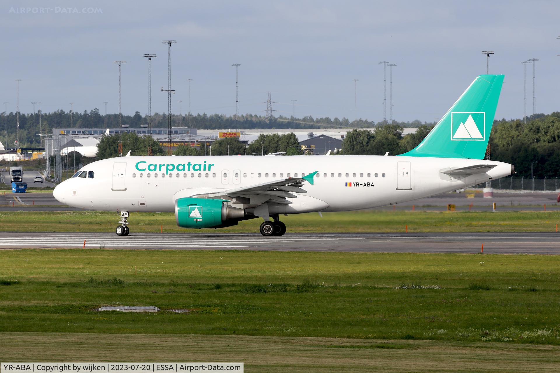 YR-ABA, 2007 Airbus A319-111 C/N 3041, RWY 19L