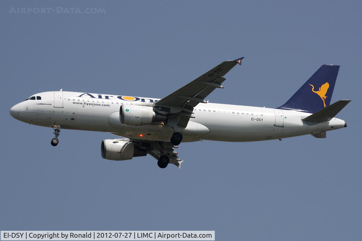 EI-DSY, 2008 Airbus A320-216 C/N 3666, at mxp