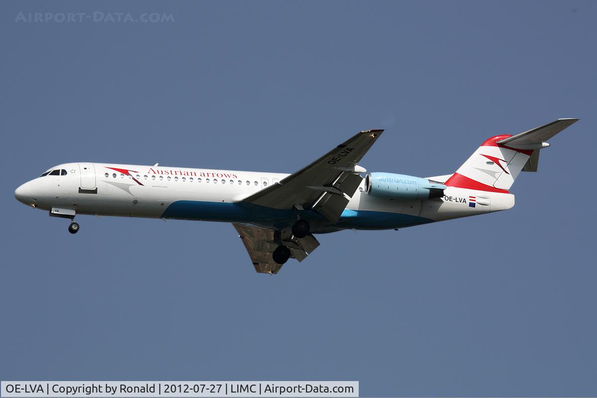 OE-LVA, 1994 Fokker 100 (F-28-0100) C/N 11490, at mxp