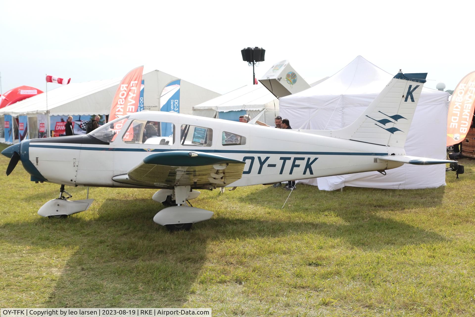 OY-TFK, 1974 Piper PA-28-151 Cherokee Warrior C/N 28-7415339, Roskilde Air Show 19.8.2023