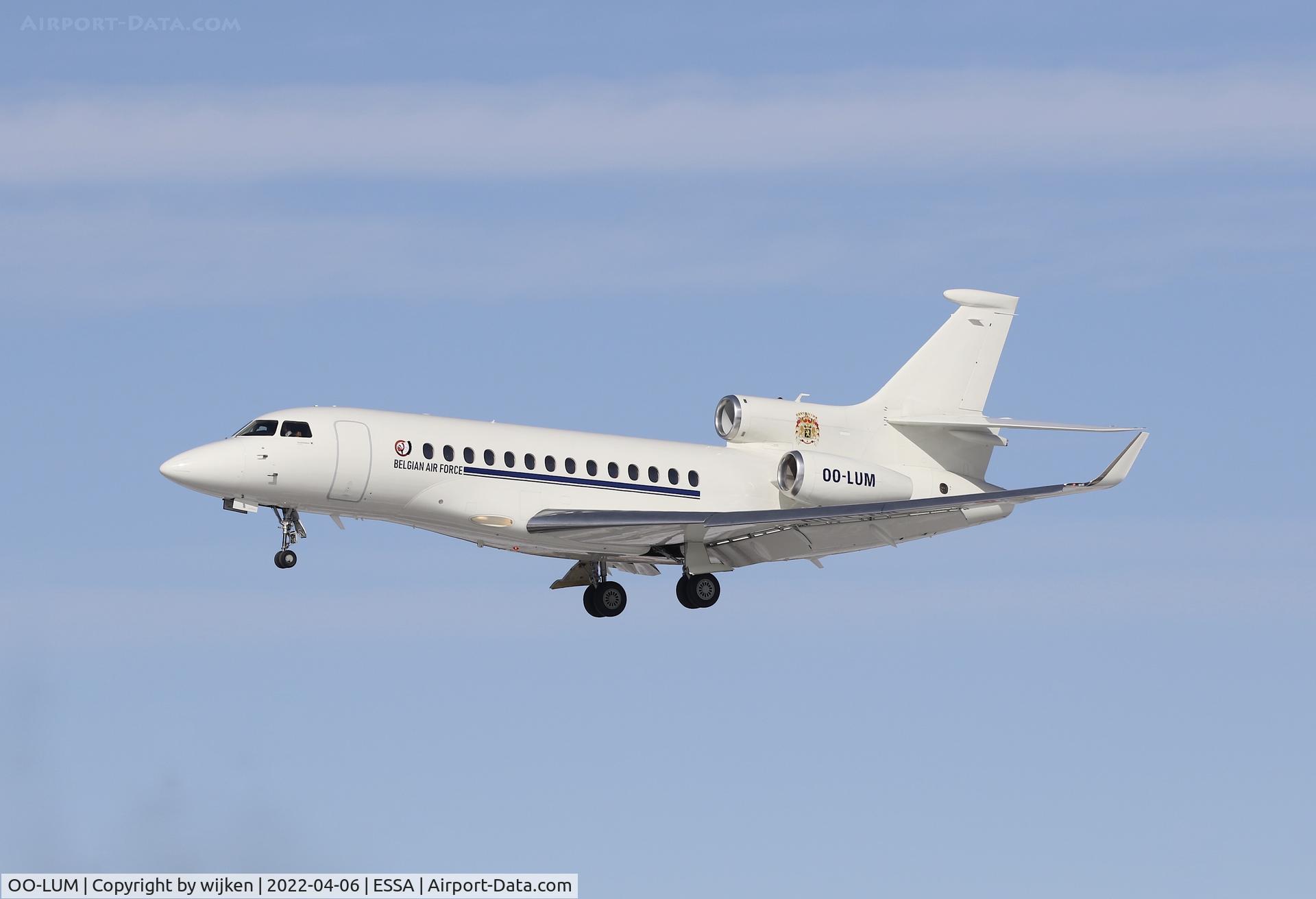 OO-LUM, 2007 Dassault Falcon 7X C/N 004, RWY 26