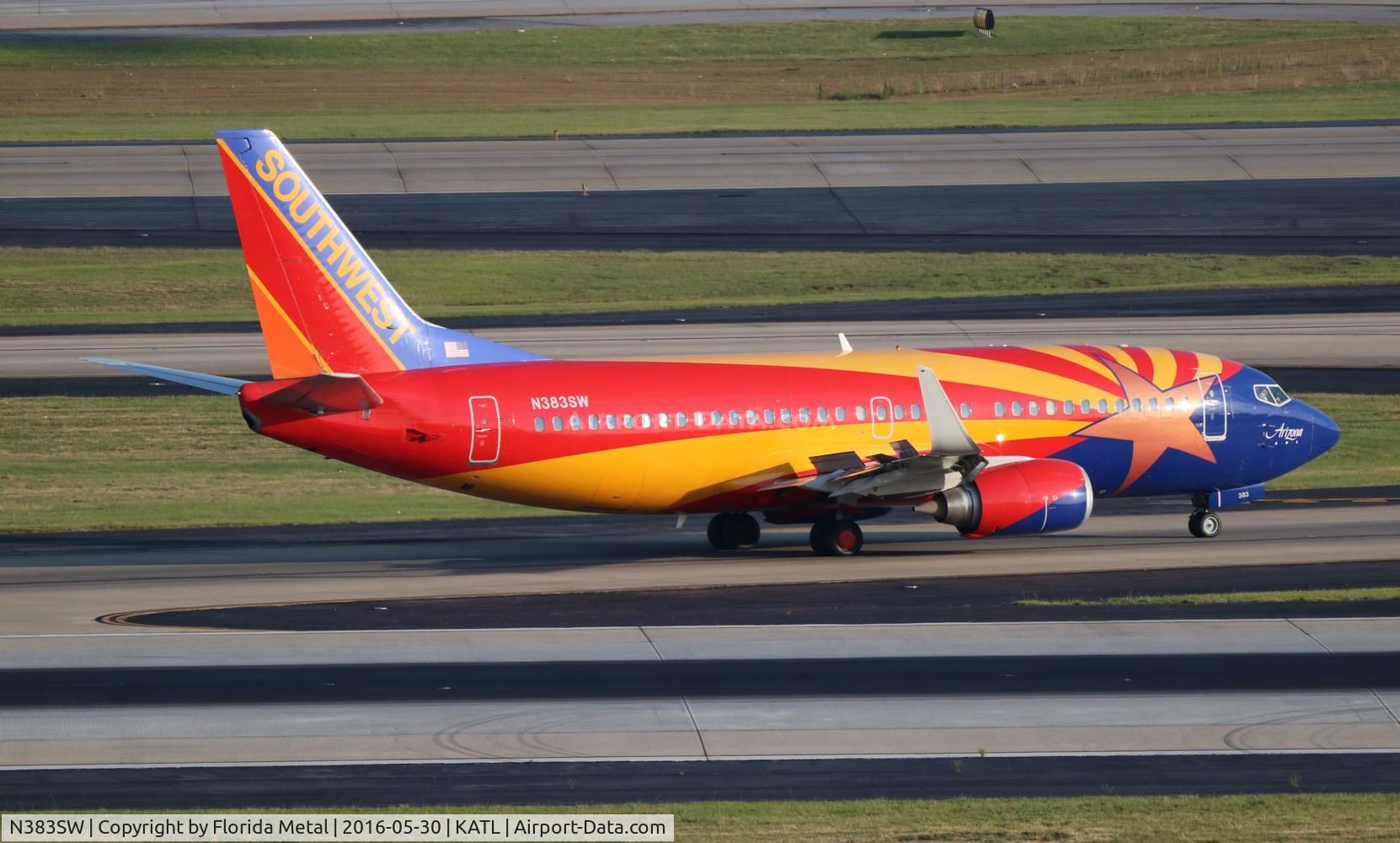 N383SW, 1994 Boeing 737-3H4 C/N 26589, SWA 733 Arizona zx STL-ATL