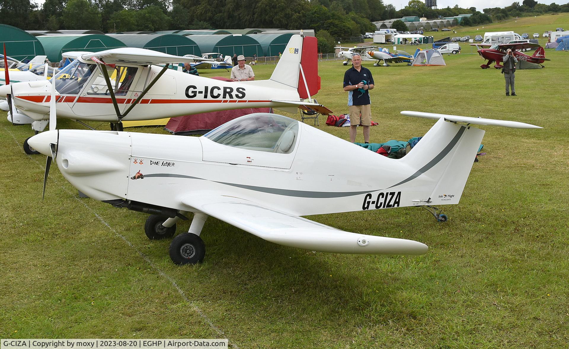 G-CIZA, 2015 Spacek SD-1 Minisport C/N 129, Spacek SD-1 Minisport at Popham.