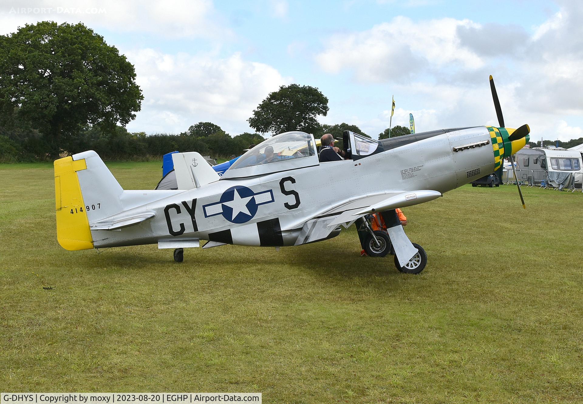 G-DHYS, 2014 Titan T-51 Mustang C/N LAA 355-15190, Titan T-51 Mustang at Popham.