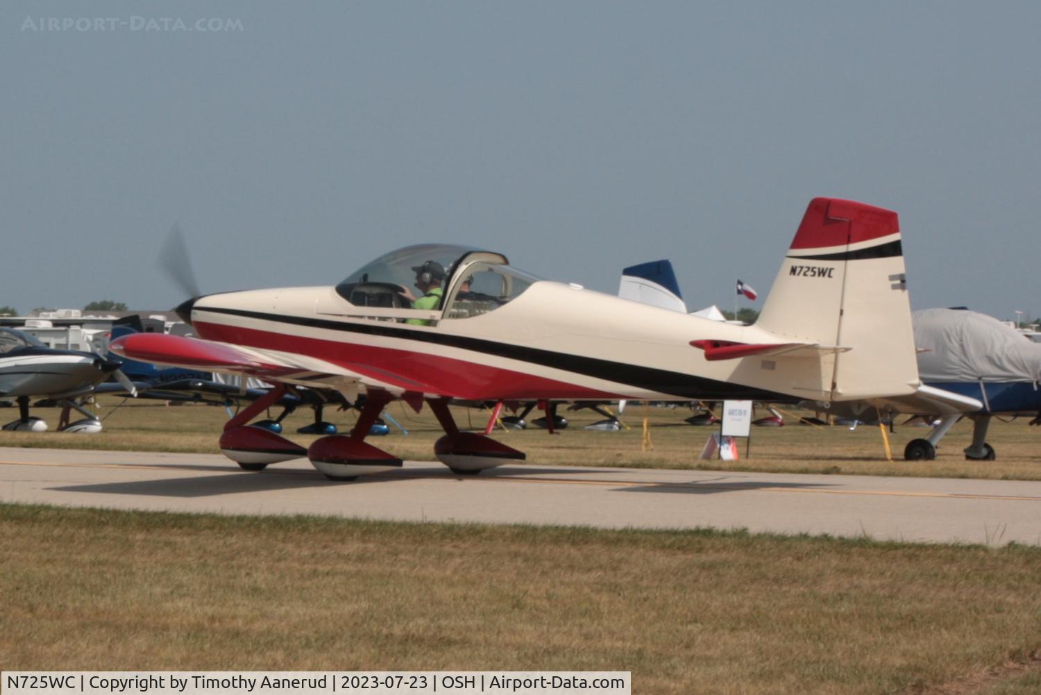 N725WC, 2022 VANS AIRCRAFT INC RV-14A C/N 140004, 2022 VANS AIRCRAFT INC RV-14A, c/n: 140004. I'm guessing this is a low serial number.  AirVenture 2023