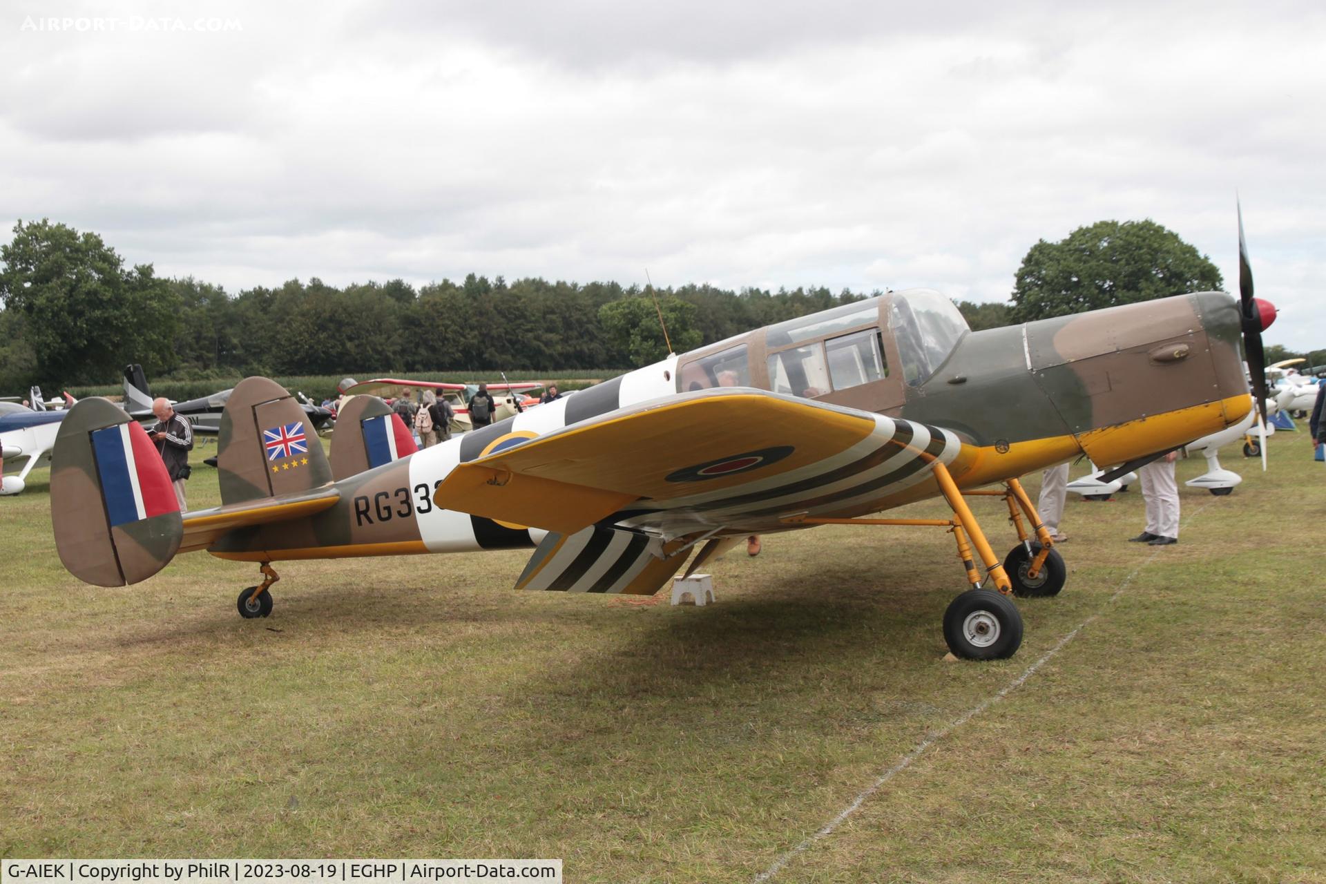 G-AIEK, 1946 Miles M38 Messenger 2A C/N 6339, G-AIEK (RG333) 1946 Miles M.38 Messenger 2A LAA Rally Popham