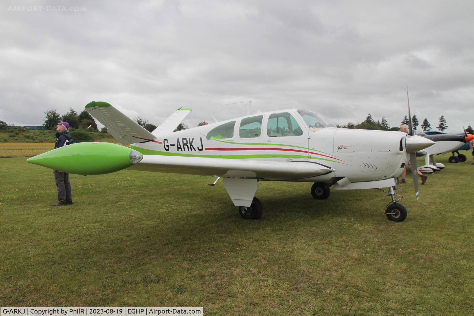 G-ARKJ, 1961 Beech N35 Bonanza C/N D-6736, G-ARKJ 1961 Beech N35 Bonanza LAA Rally Popham