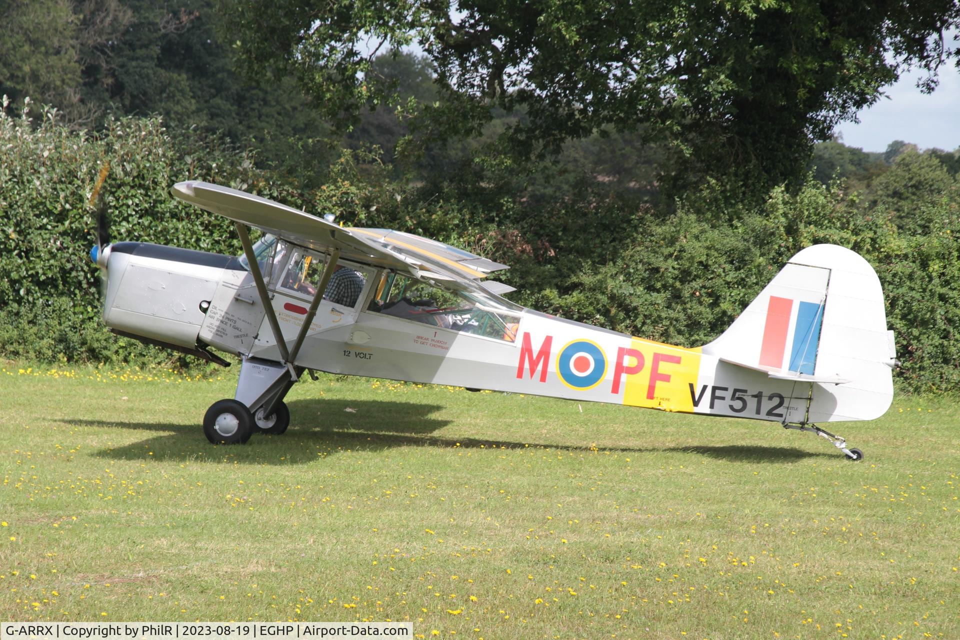 G-ARRX, 1946 Auster 6A Tugmaster C/N 2281, G-ARRX (VF512) 1946 AUSTER 6A Tugmaster LAA Rally Popham