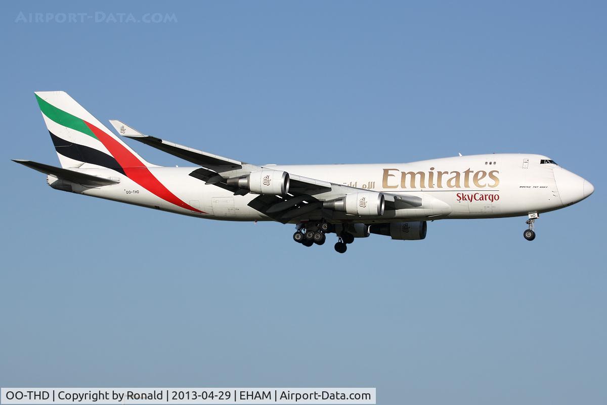 OO-THD, 2008 Boeing 747-4HAERF C/N 35236, at spl