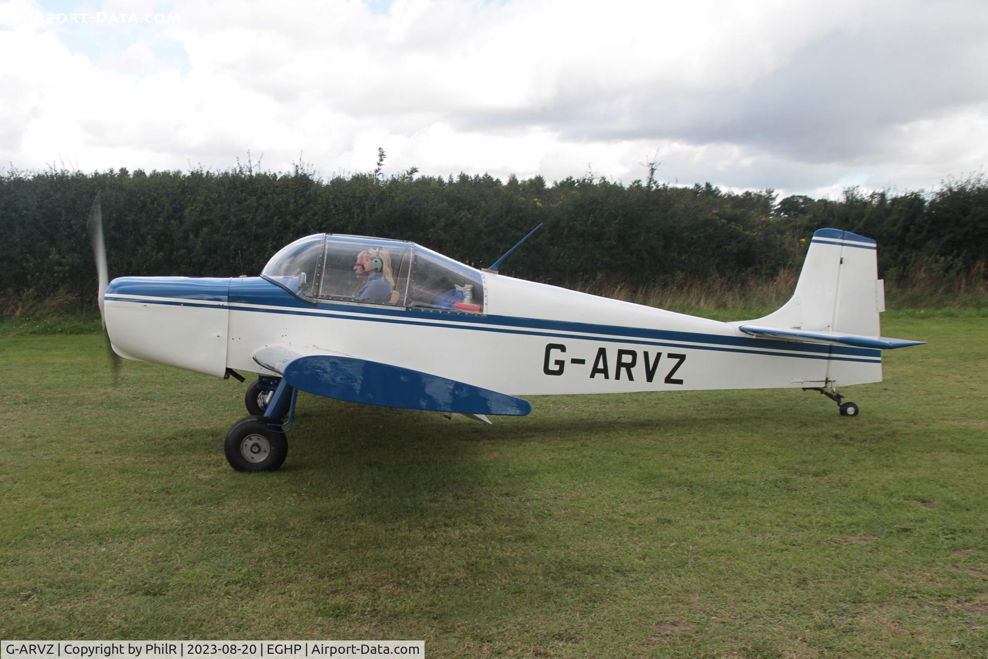 G-ARVZ, 1962 Rollason Druine D-62B Condor C/N RAE/606, G-ARVZ 1962 Rollason Druine D62B Condor LAA Fly In Popham