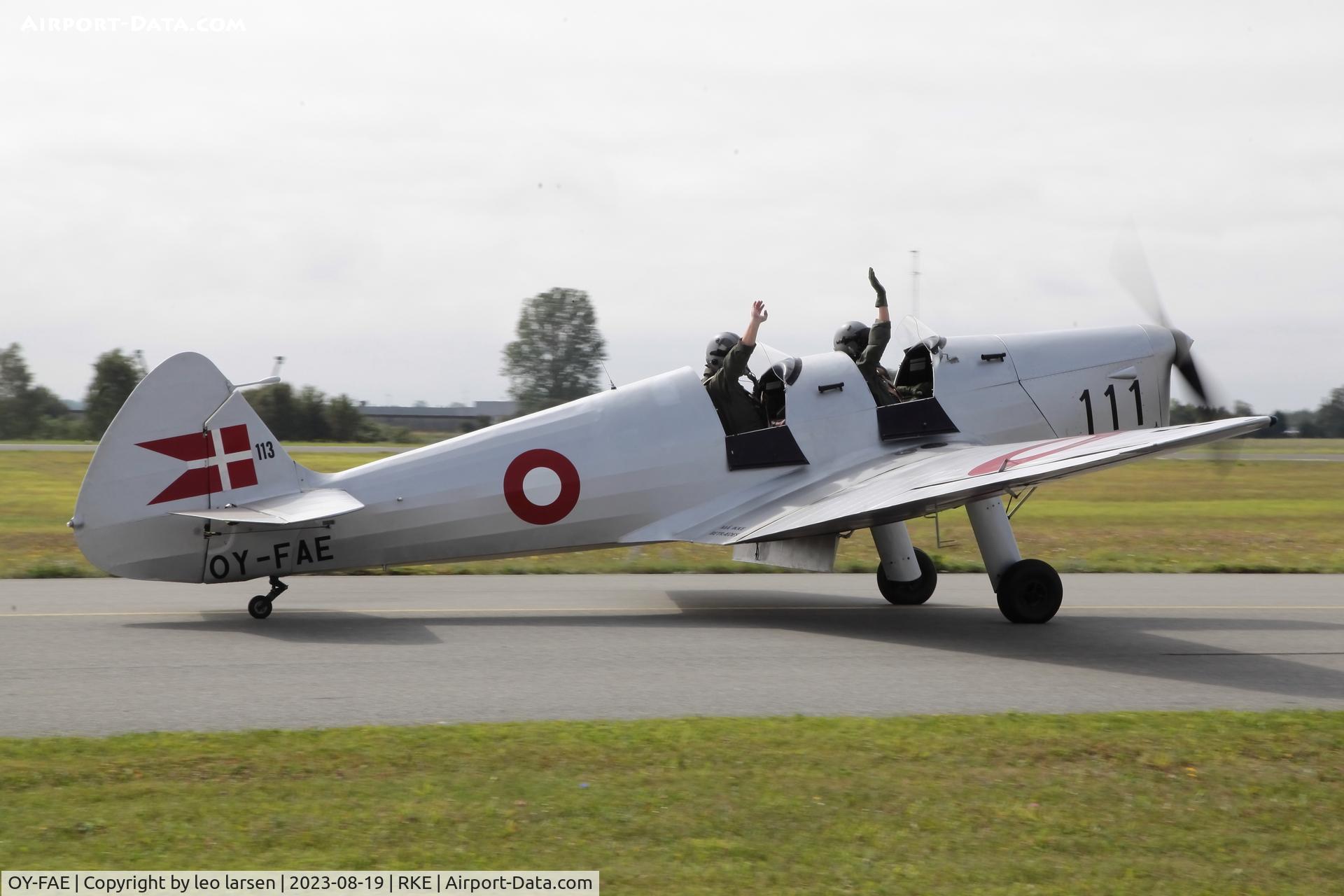 OY-FAE, 1946 SAI KZ IIT Traener C/N 119, Roskilde Air Show 19.8.2023