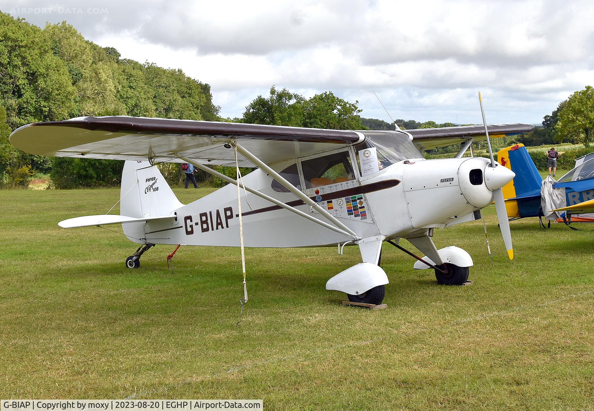 G-BIAP, 1950 Piper PA-16 Clipper Clipper C/N 16-732, Piper PA-16 Clipper at Popham. Ex F-BBGM