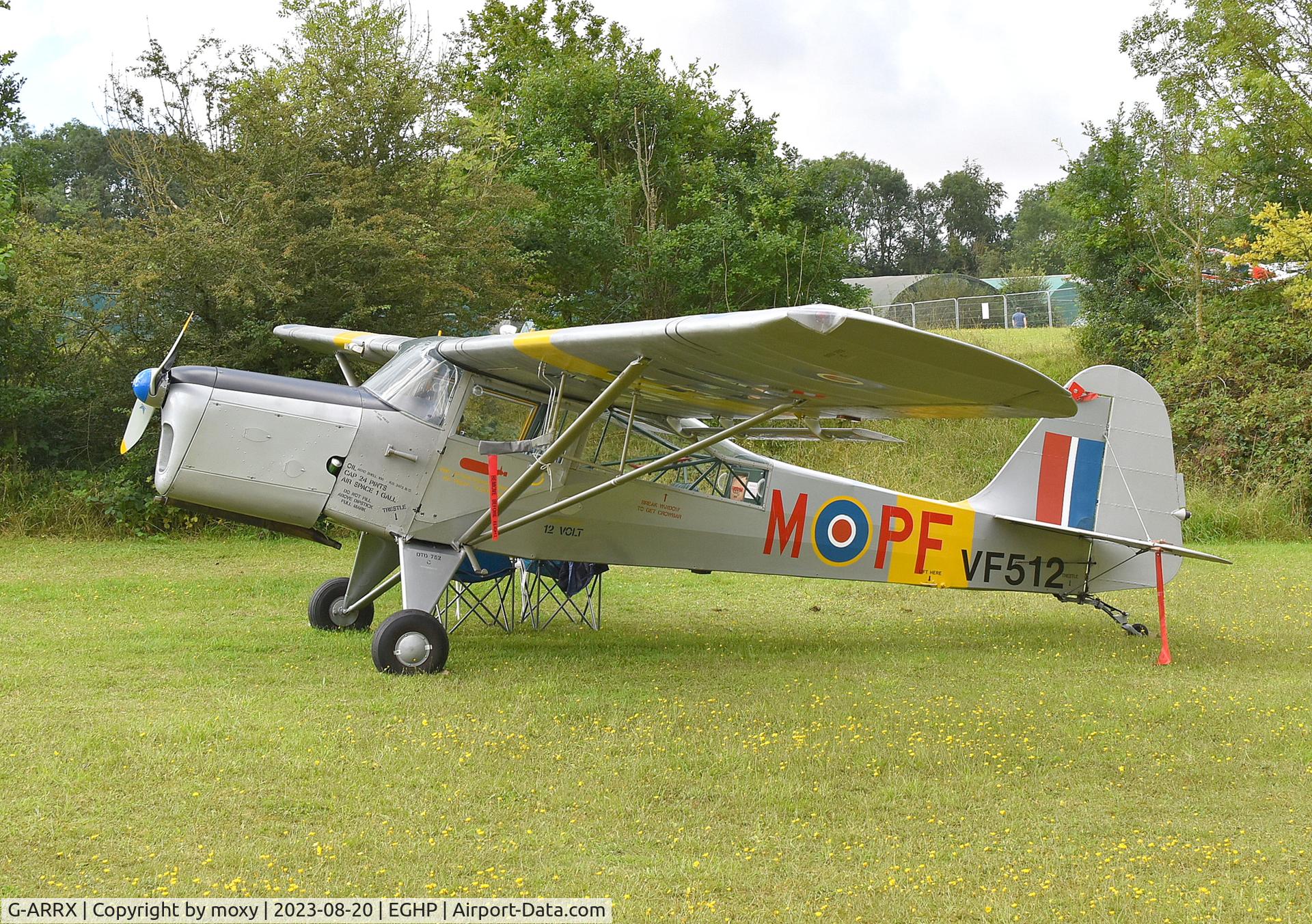 G-ARRX, 1946 Auster 6A Tugmaster C/N 2281, Auster 6A at Popham.