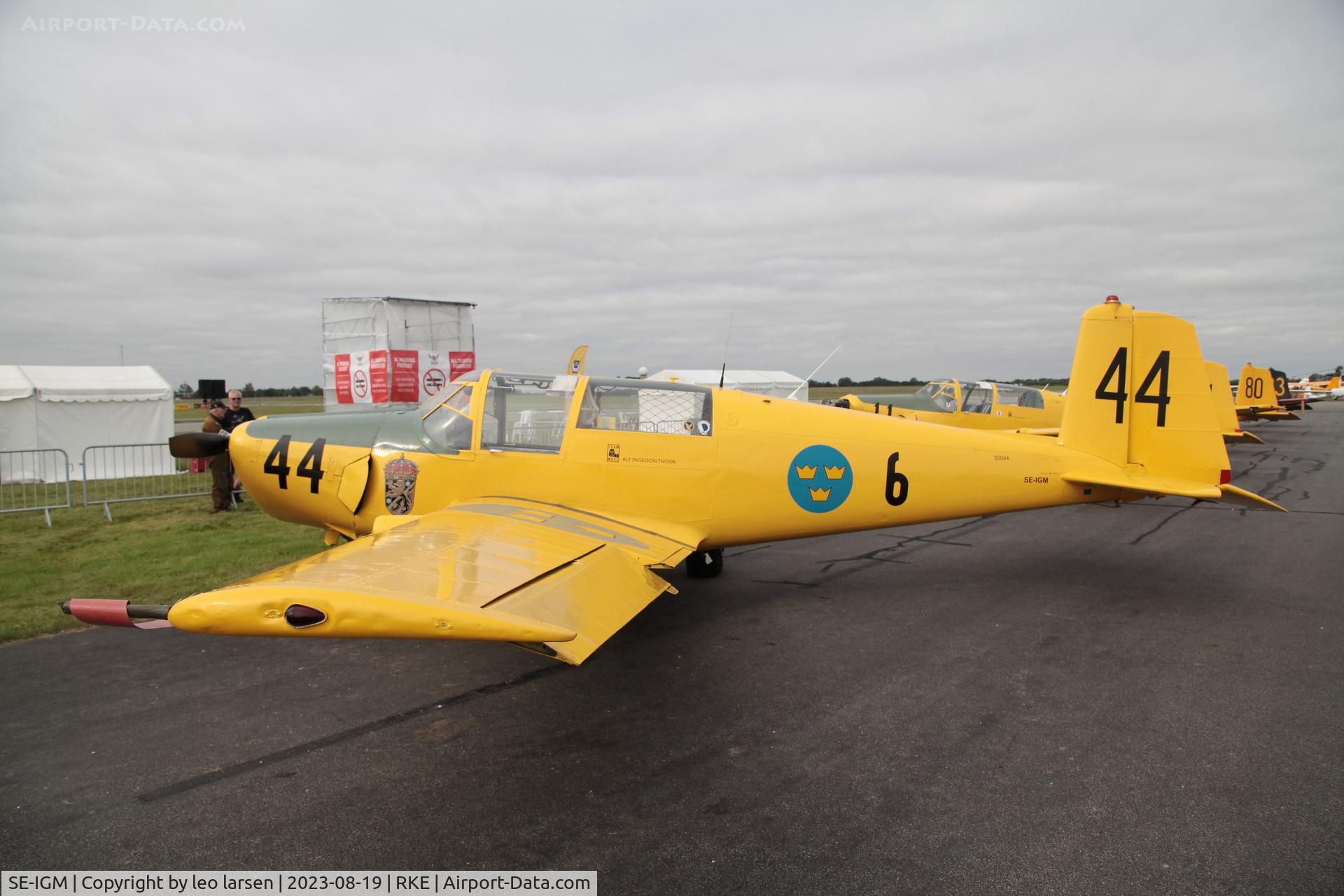 SE-IGM, 1953 Saab 91B Safir C/N 91-256, Roskilde Air Show 19.8.2023