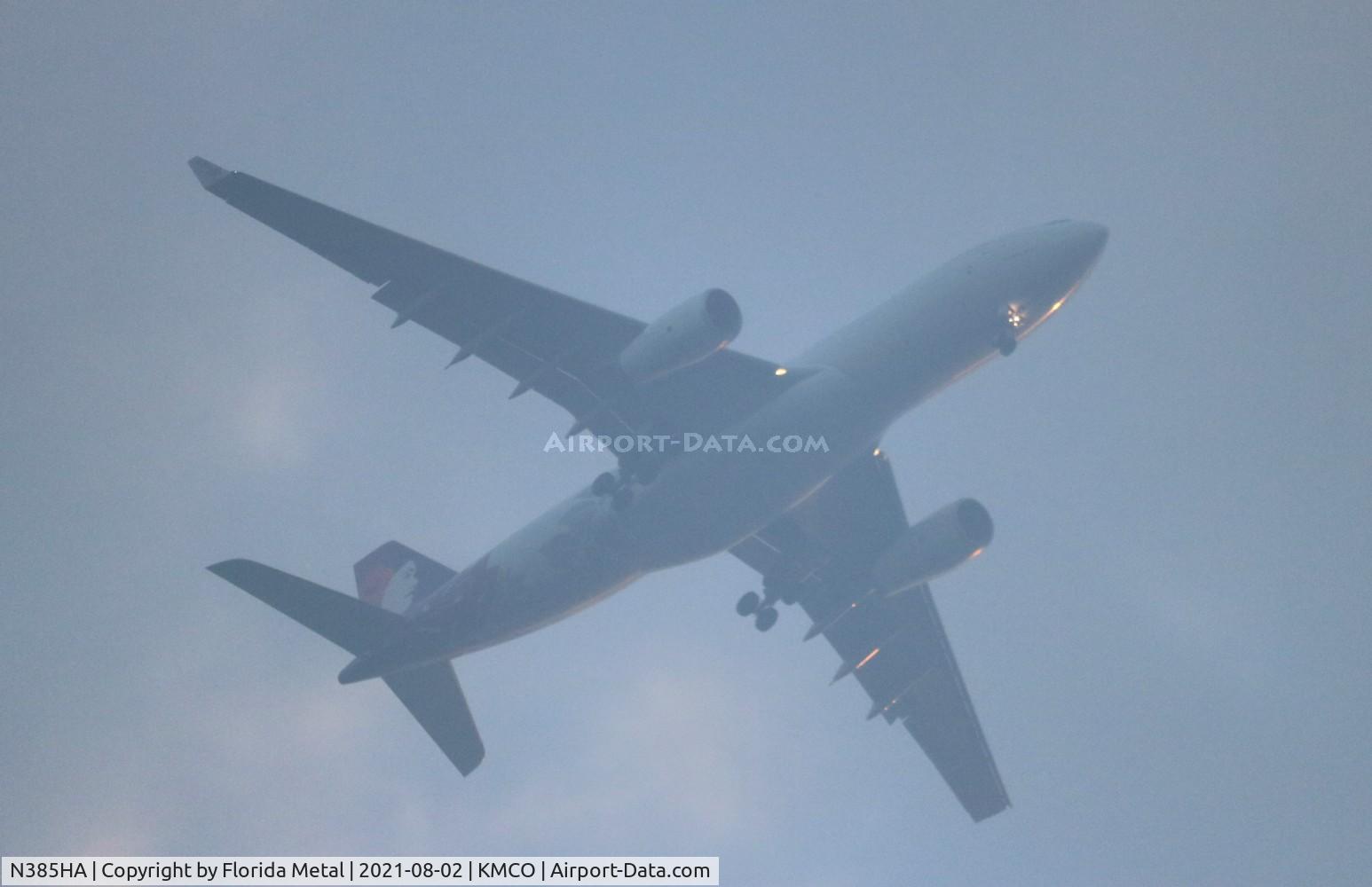N385HA, 2012 Airbus A330-243 C/N 1295, HAL A332 zx HNL-MCO