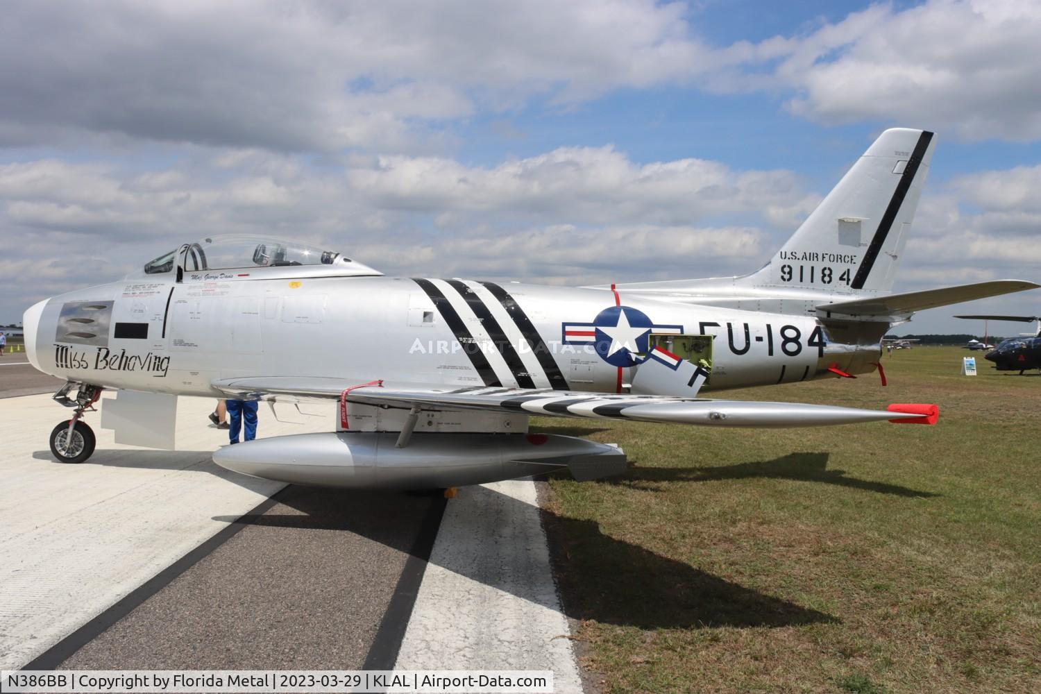 N386BB, 1954 Canadair CL-13 Sabre 5 C/N 1104, Sun N Fun 2023 zx LAL