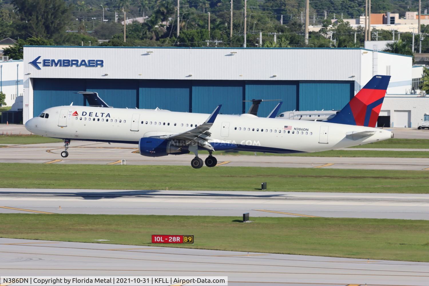 N386DN, 2019 Airbus A321-211 C/N 8947, DAL A321 zx DTW-FLL