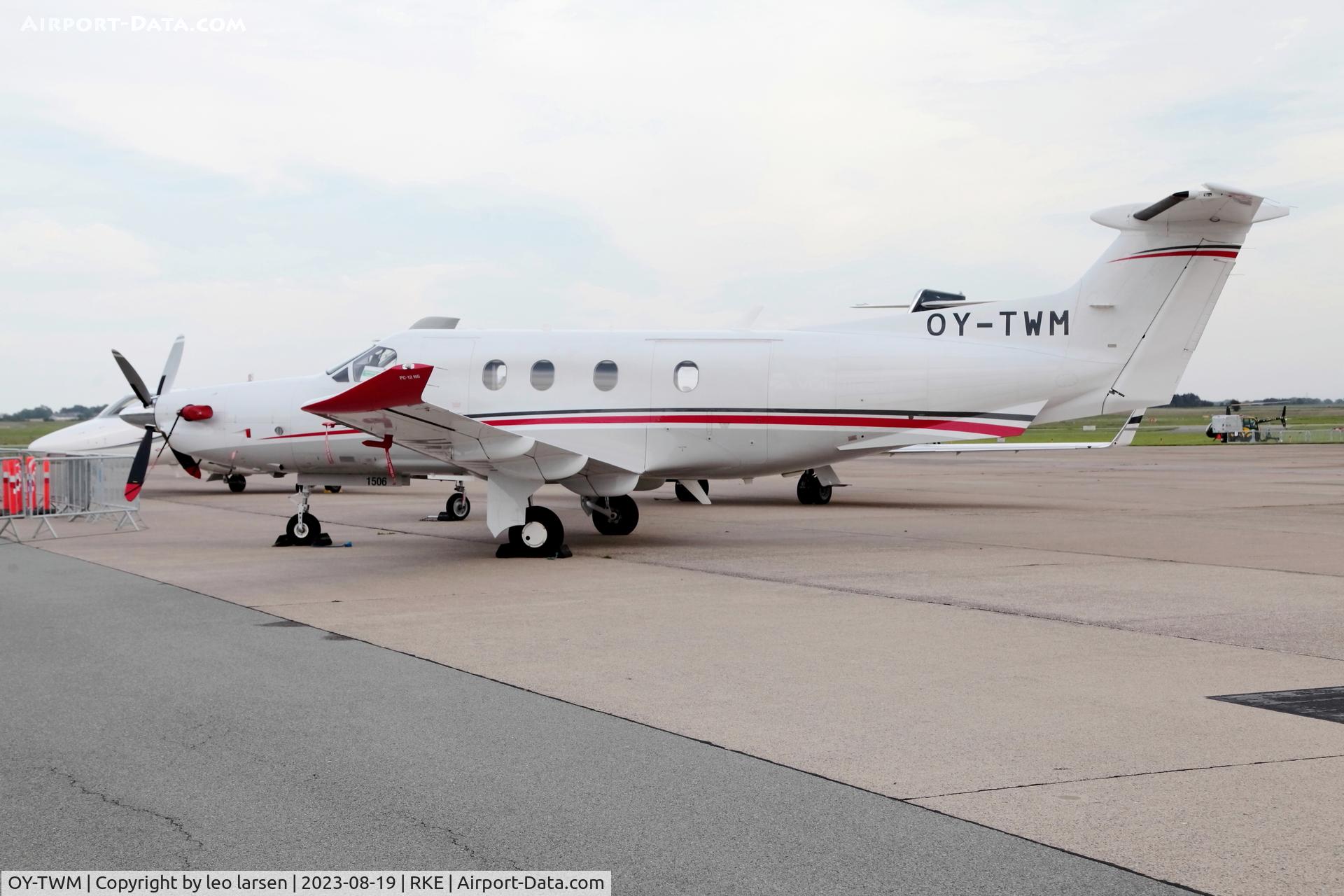 OY-TWM, 2014 Pilatus PC-12/47E C/N 1506, Roskilde 19.8.2023