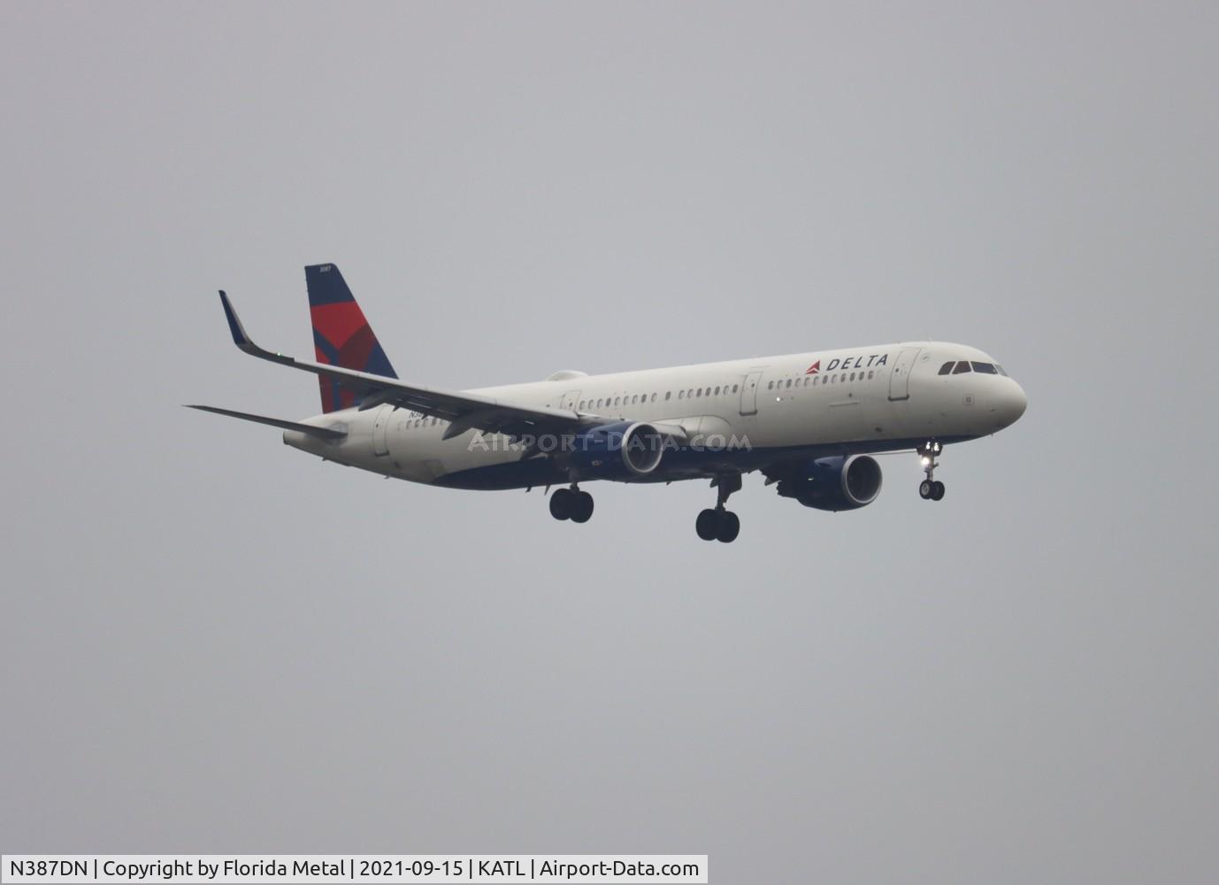 N387DN, 2019 Airbus A321-211 C/N 9025, DAL A321 zx SAT-ATL