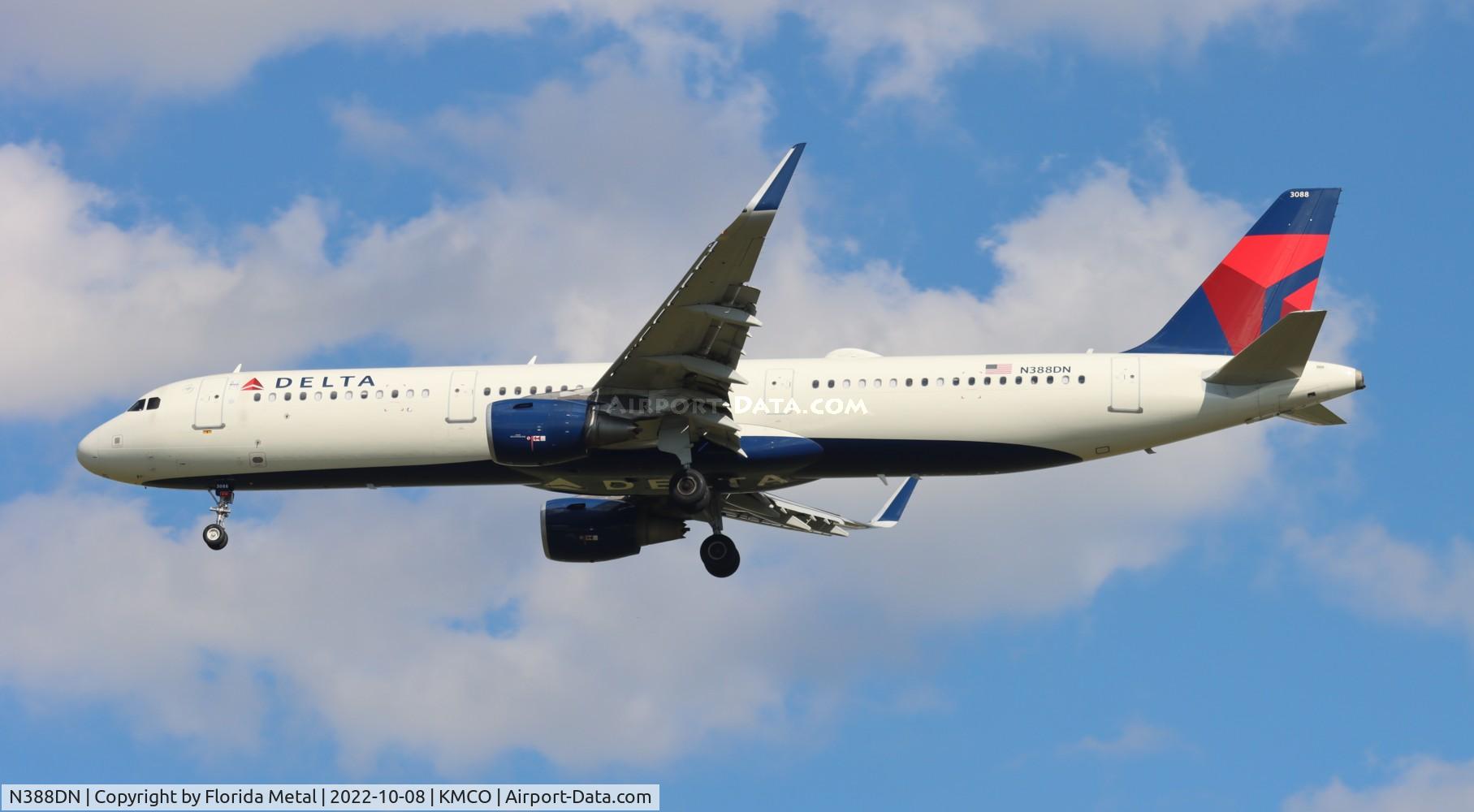 N388DN, 2019 Airbus A321-211 C/N 9043, DAL A321 zx MSP-MCO