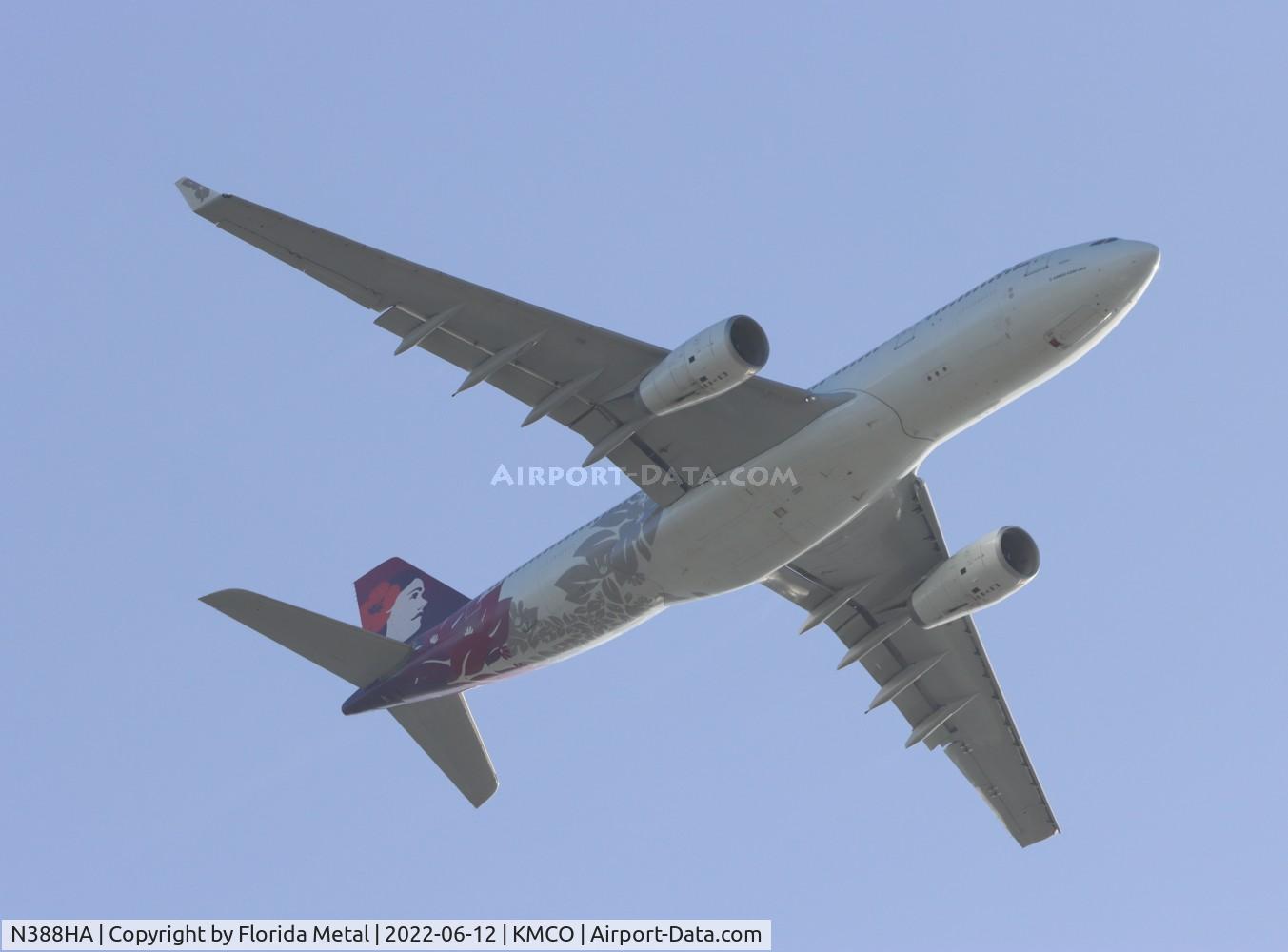 N388HA, 2012 Airbus A330-243 C/N 1310, HAL A332 zx HNL-MCO