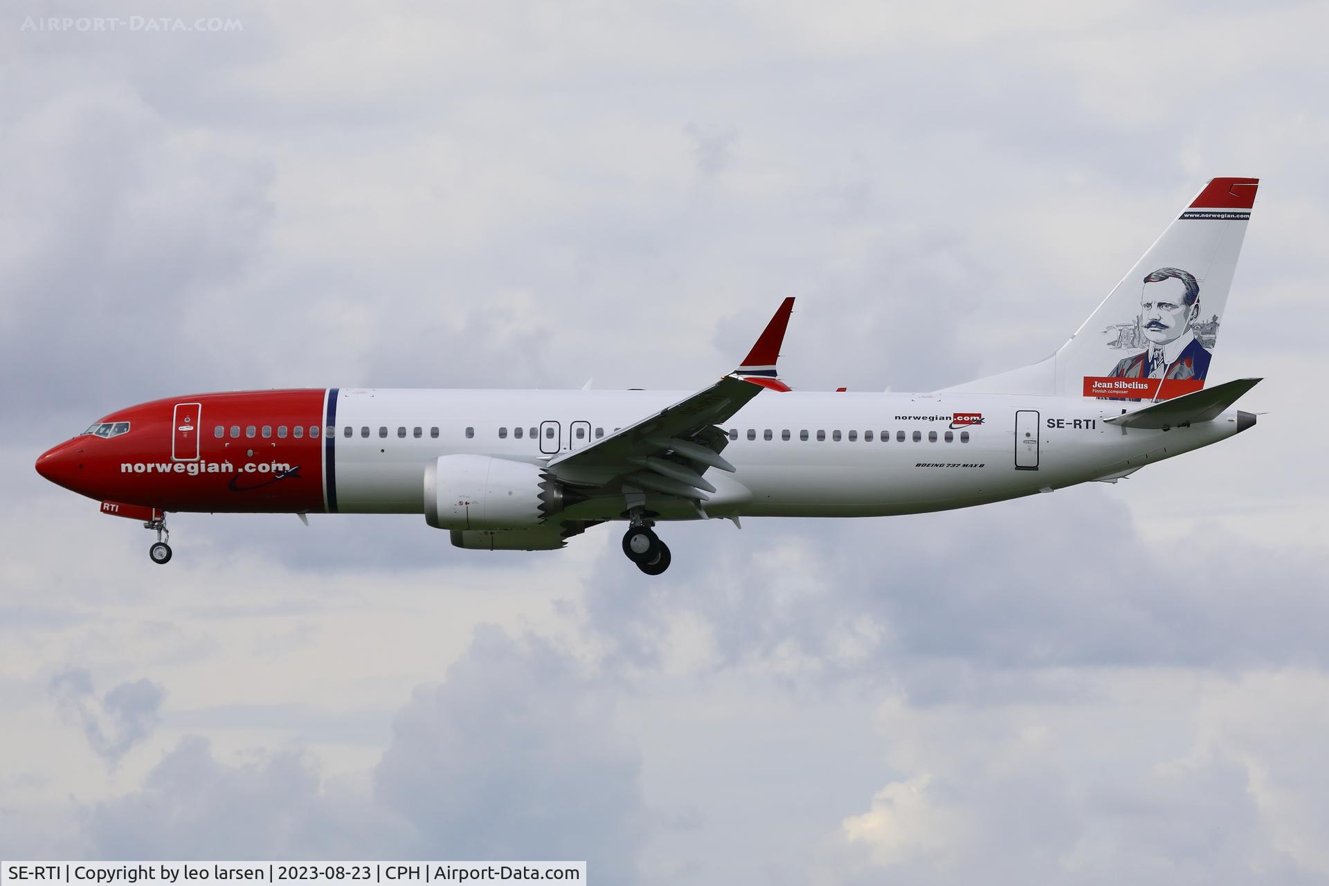 SE-RTI, 2023 Boeing 737-8 MAX C/N 62931, Copenhagen 23.8.2023
