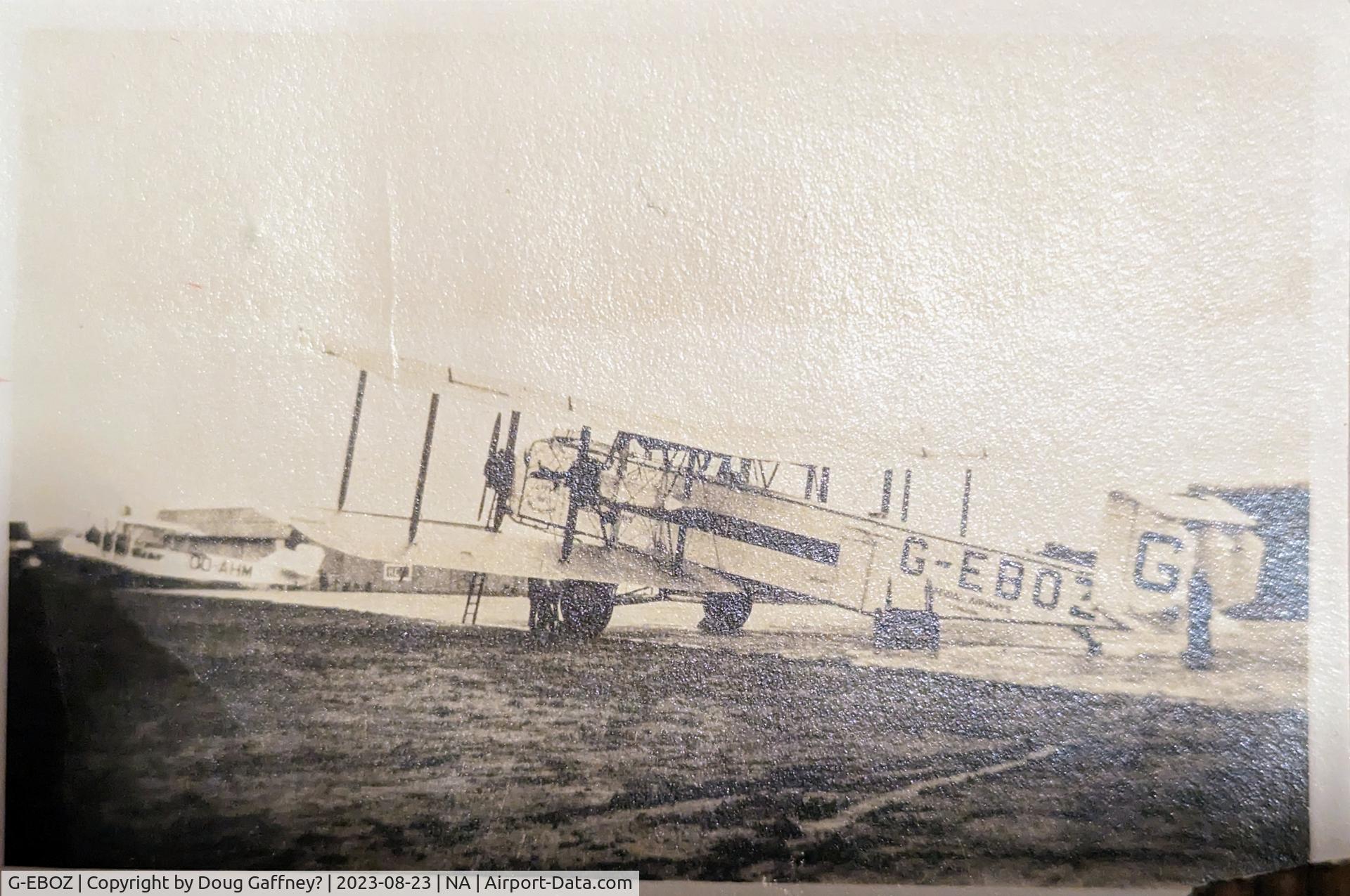 G-EBOZ, 1926 Armstrong Whitworth Argosy I C/N AW156, Undated family photo