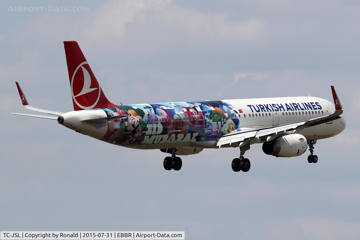 TC-JSL, 2011 Airbus A321-231 C/N 5667, at bru