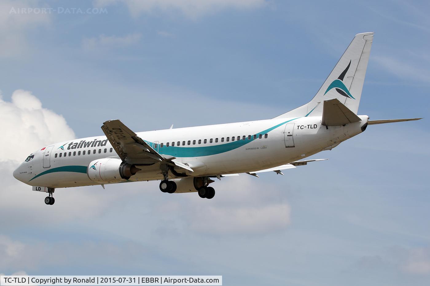 TC-TLD, 1996 Boeing 737-4Q8 C/N 28199, at bru