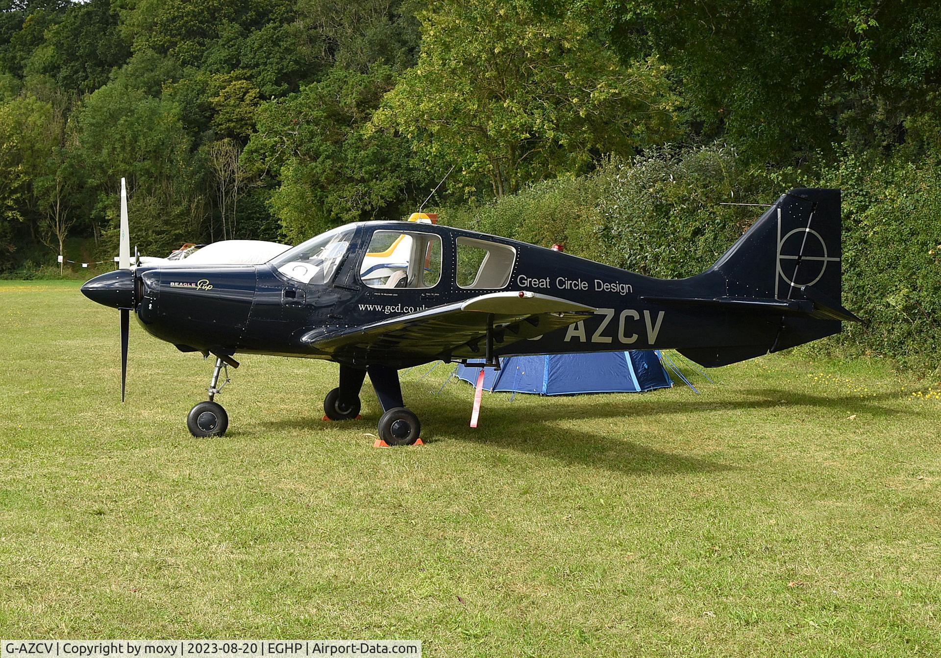 G-AZCV, 1970 Beagle B-121 Pup Series 2 (Pup 150) C/N B121-163, Beagle B-121 Pup Series 2 (Pup 150) at Popham. Ex HB-NAR