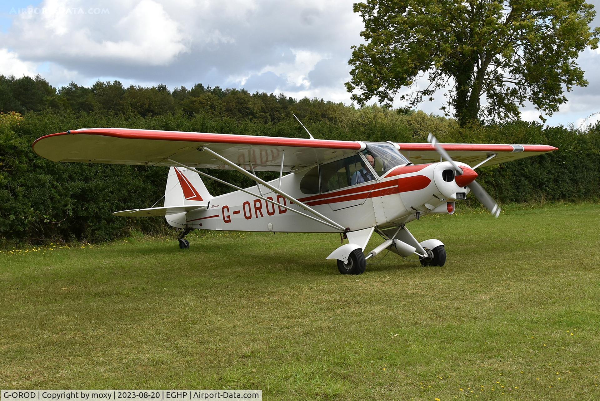 G-OROD, 1962 Piper PA-18-150 Super Cub C/N 18-7856, Piper PA-18-150 Super Cub at Popham. Ex  SE-CRD