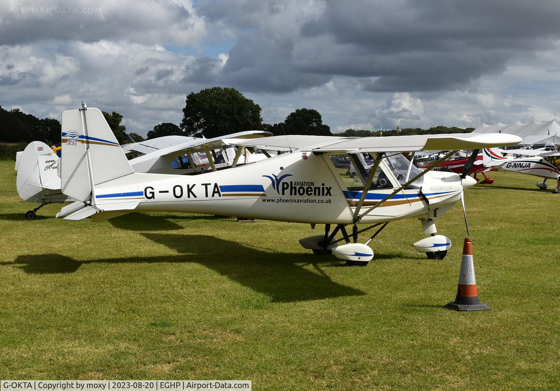 G-OKTA, 2013 Comco Icarus C43 FB80 C/N 1305-7250, Comco Icarus C43 FB80 at Popham.