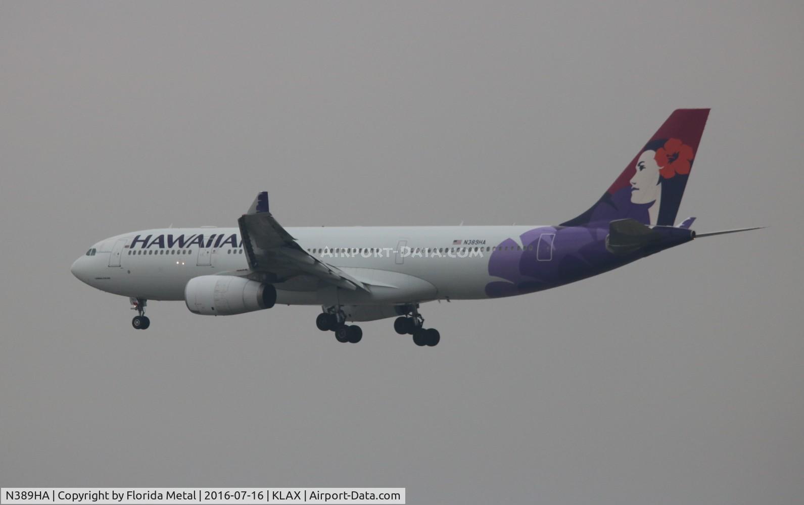 N389HA, 2012 Airbus A330-243 C/N 1316, HAL A332 zx in from HNL