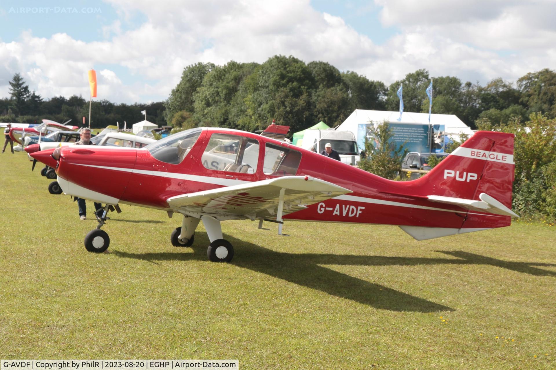 G-AVDF, 1967 Beagle B-121 Pup Series 1 (Pup 100) C/N B121-001, G-AVDF 1967 Beagle B121 Series 1 Pup prototype LAA Fly In Popham