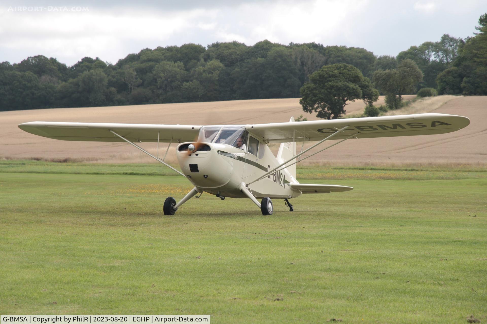 G-BMSA, 1939 Stinson HW-75 C/N 7040, G-BMSA 1939 Stinson HW-75 LAA Fly In Popham 20.08.23 (1)